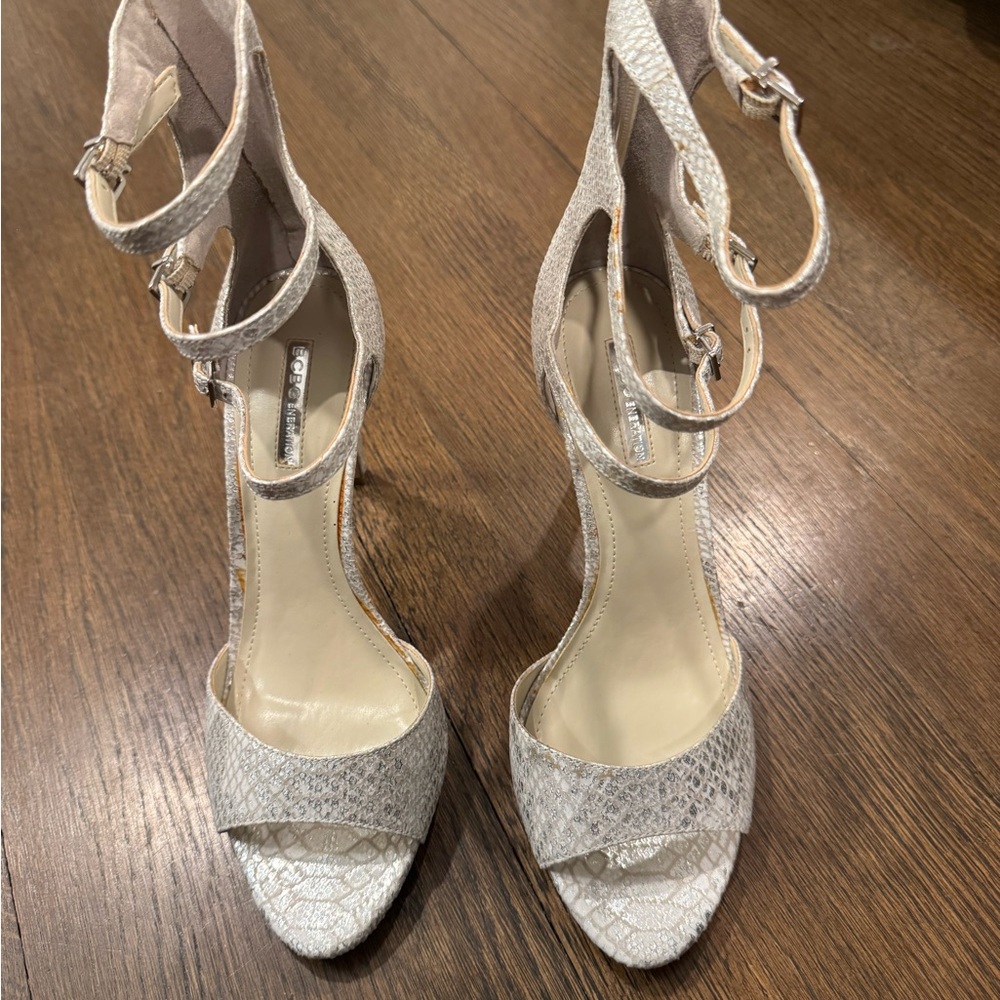 BCBGeneration Snake Print Heel